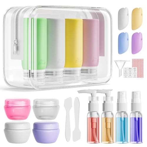 Muslish Leak-Proof Silicone Travel Bottle Set