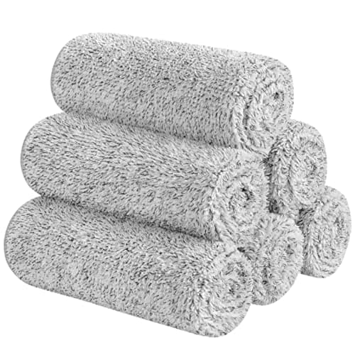 SINLAND Microfiber Face Towels, 12 x 12 in